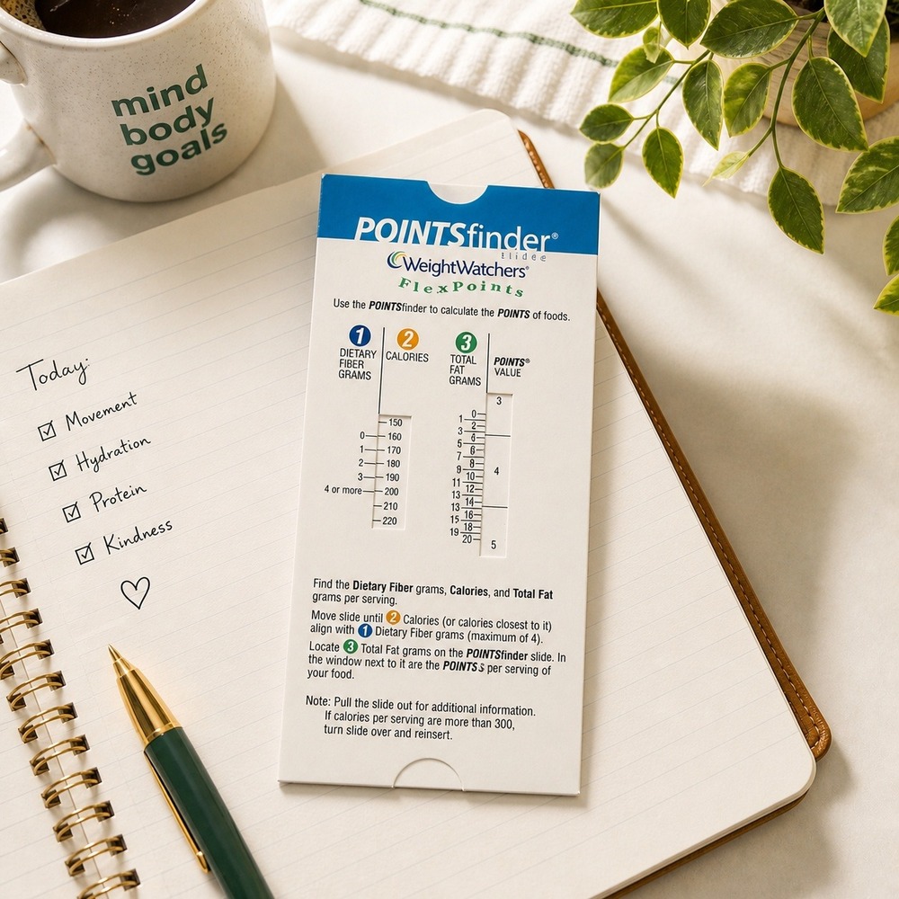 Weight Watchers PointsFinder FlexPoints Calculator 9/03 Manual Slide Rule